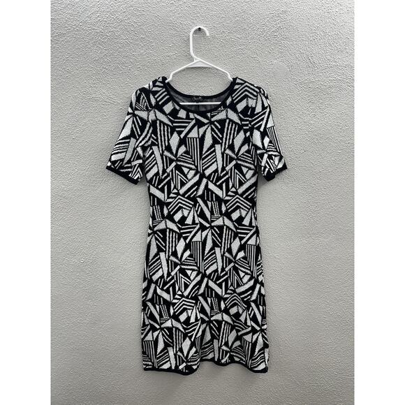 Laundry By Shelli Segal Womens Dress Size Small Abstract Short Sleeve Dress - Picture 1 of 10